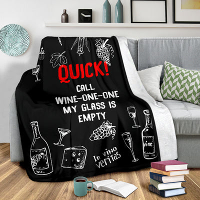 Call Wine One One Premium Blanket - wine bestseller