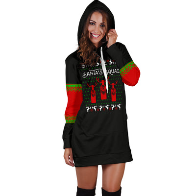 Santa's Squad Hoodie Dress