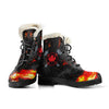 Canadian Firefighter Womens Faux Fur Leather Boots