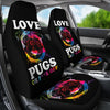 Love Pugs Car Seat Covers (set of 2)