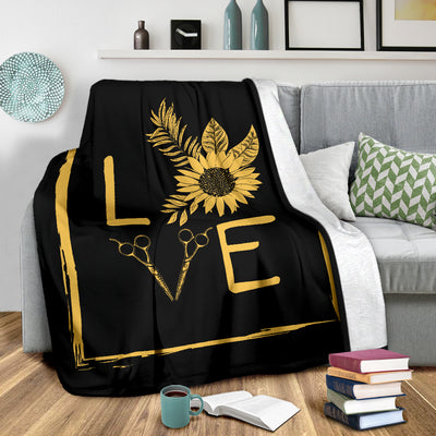 Hair Sunflower Premium Blanket