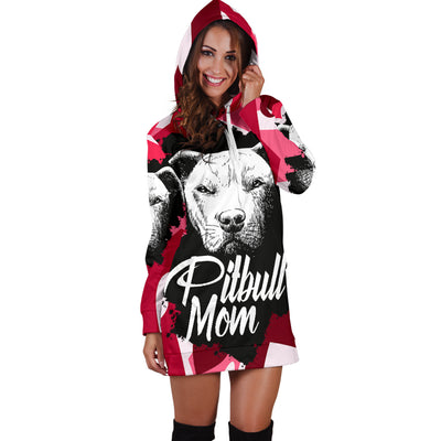 Pit face Pitbull Mom Women's Hoodie