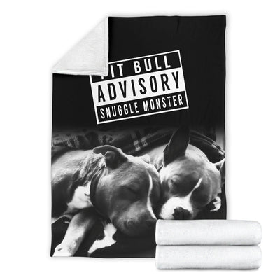 Pitbull Advisory Snuggle Monster Premium Blanket
