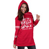 Deck The Halls With Wine Hoodie Dress