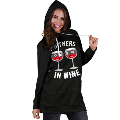 Partners In Wine Hoodie Dress