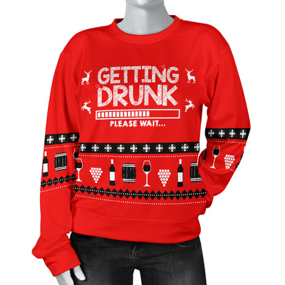 Getting Drunk Women's Ugly Xmas Sweater