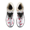 Splash of Wine Womens Faux Fur Leather Boots