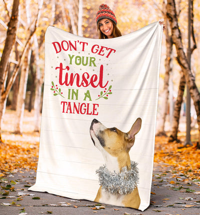 Don't Get Your Tinsel in a Tangle Pit Bull Premium Blanket