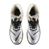 Barber Tools Mens Faux Fur Leather Boots