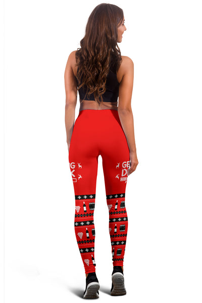 Getting Drunk Xmas Leggings