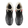 Kettle Skull Womens Faux Fur Leather Boots