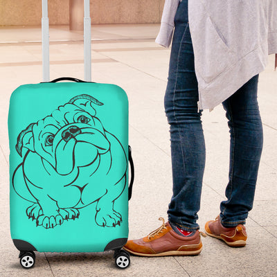 Bulldog With Attitude Luggage Cover