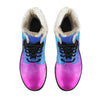 Hair Stylist Womens Faux Fur Leather Boots