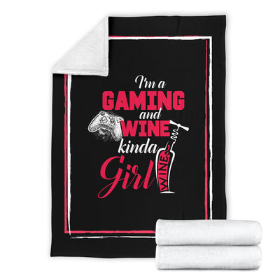 Gaming XB and Wine Kinda Girl Premium Blanket