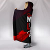 Just A Mom Who Loves Wine Hooded Blanket