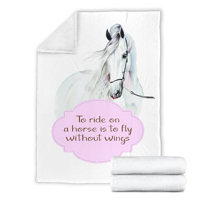 To Ride on a Horse Premium Blanket