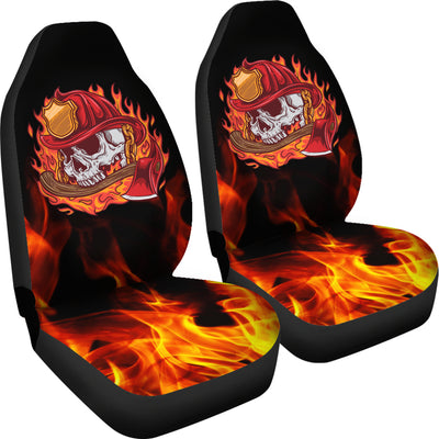 Fire Skull Car Seat Covers (set of 2)