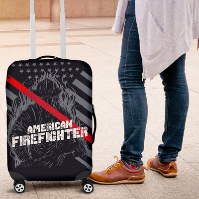 American Firefighter Luggage Cover