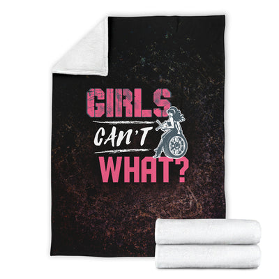 Girls Can't What Premium Blanket