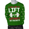 Lifting's My Favorite Men's Ugly Xmas Sweater