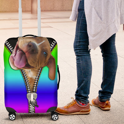 Zipped Pitbull Luggage Cover