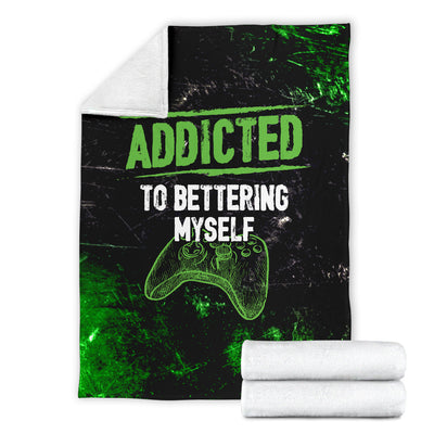Addicted To Bettering Myself XB Premium Blanket