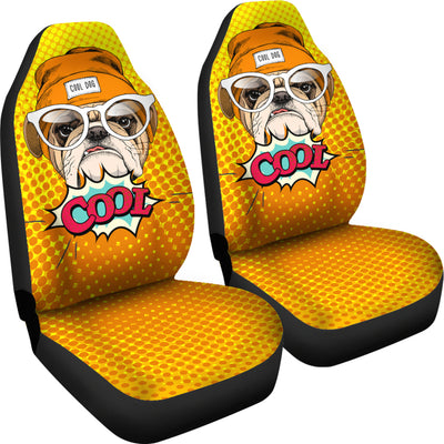 Cool Bulldog Car Seat Covers (set of 2)