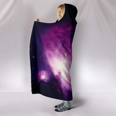 Galaxy Pug Hooded Blanket