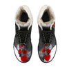 Pitbull Hearts Womens Faux Fur Leather Boots