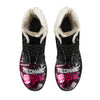 Mechanic Girl Faux Fur Leather Boots