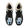 I Love Pitbulls Womens Faux Fur Leather Boots