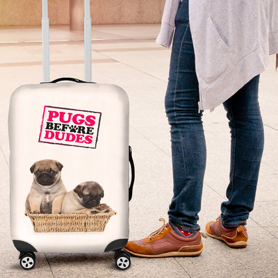 Pugs Before Dudes Luggage Cover