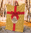 Gold Christmas Present 2019 Premium Blanket