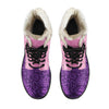 Wine Grapes Womens Faux Fur Leather Boots