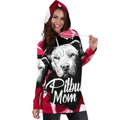 Pit face Pitbull Mom Women's Hoodie