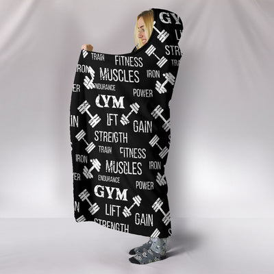 Gym Strength Hooded Blanket