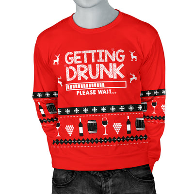 Getting Drunk Men's Ugly Xmas Sweater