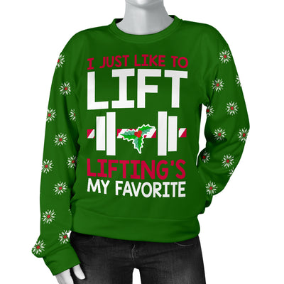 Lifting's My Favorite Women's Ugly Xmas Sweater