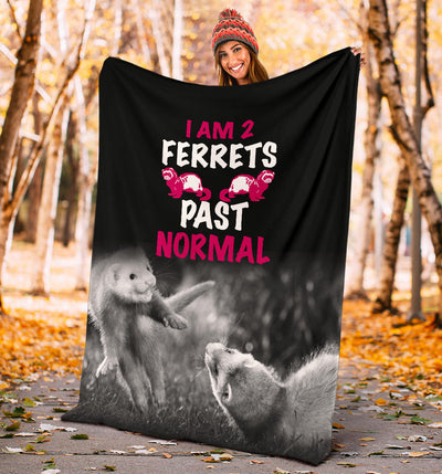 Two Ferrets Past Normal Premium Blanket