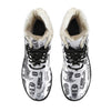 Barber Womens Faux Fur Leather Boots