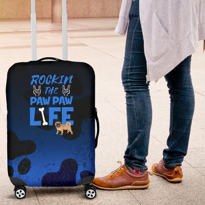 Rockin Paw Paw Life Pug Luggage Cover