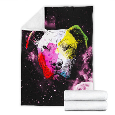 Colorful Pit Bull Premium Blanket