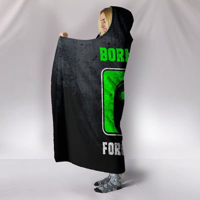 XB Born To Work Hooded Blanket