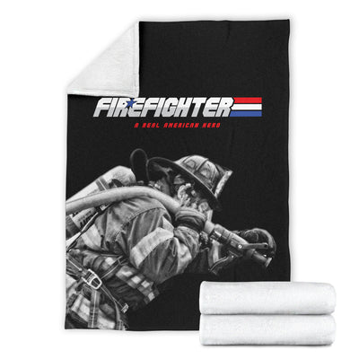 Firefighter Real American Hero Premium Blanket