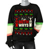 I Go Both Ways Women's Ugly Xmas Sweater