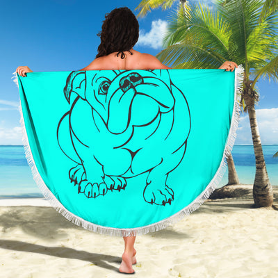 Bull With Attitude Beach Blanket