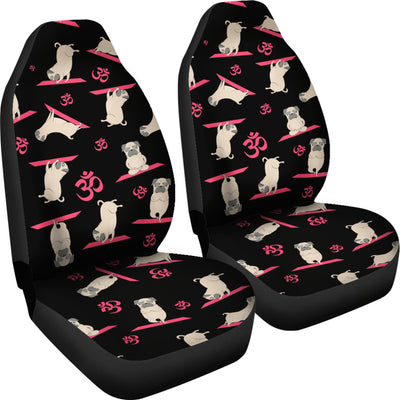 Yoga Pug Car Seat Covers (set of 2) - pug bestseller