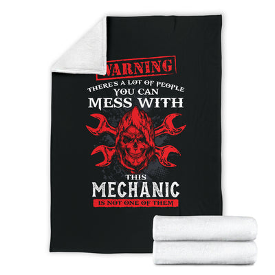 Mechanic Warning Premium Blanket