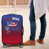 Red Wine and Blue Luggage Cover