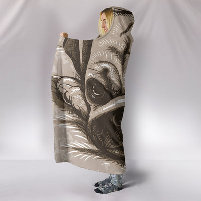 Sleepy Pug Hooded Blanket